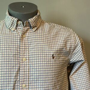 Ralph Lauren Gingam Dress Shirt Boys XL